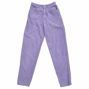 MICHEL Vintage Lavender Corduroy Pants Size 11/12 Baggy High Waisted Tapered Hem